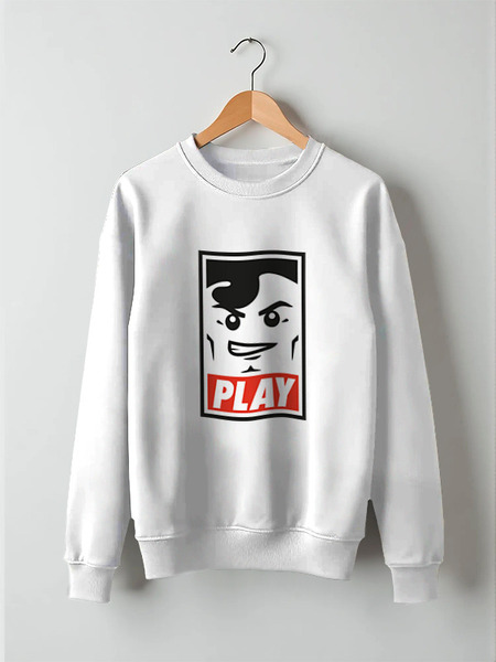 Заказать свитшот в Москве. Свитшот унисекс хлопковый Lego Play (Obey) от coolmag - готовые дизайны и нанесение принтов.