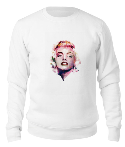 Заказать свитшот в Москве. Свитшот унисекс хлопковый Marilyn Monroe от kamila - готовые дизайны и нанесение принтов.