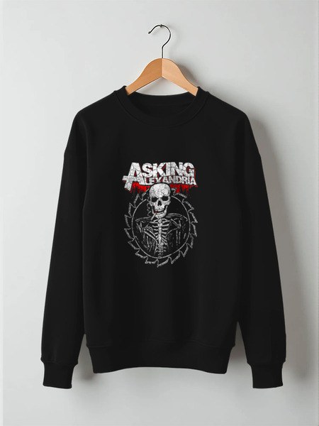 Заказать свитшот в Москве. Свитшот унисекс хлопковый Asking Alexandria от Серега Шнайдер - готовые дизайны и нанесение принтов.