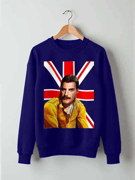 Заказать свитшот в Москве. Свитшот унисекс хлопковый Freddie Mercury от balden - готовые дизайны и нанесение принтов.