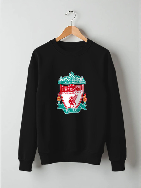 Заказать свитшот в Москве. Свитшот унисекс хлопковый Liverpool (Ливерпуль) от coolmag - готовые дизайны и нанесение принтов.