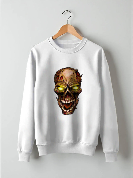 Заказать свитшот в Москве. Свитшот унисекс хлопковый Skull Art от Leichenwagen - готовые дизайны и нанесение принтов.