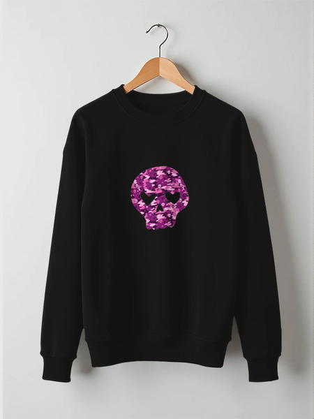 Заказать свитшот в Москве. Свитшот унисекс хлопковый Череп (Skull) от trugift - готовые дизайны и нанесение принтов.