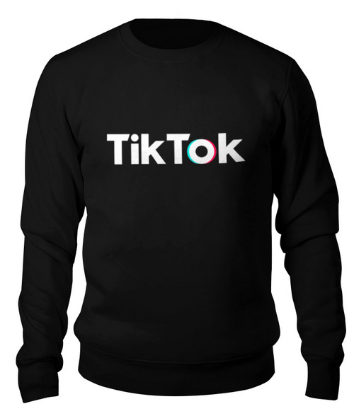 Заказать свитшот в Москве. Свитшот унисекс хлопковый TikTok  от DESIGNER   - готовые дизайны и нанесение принтов.
