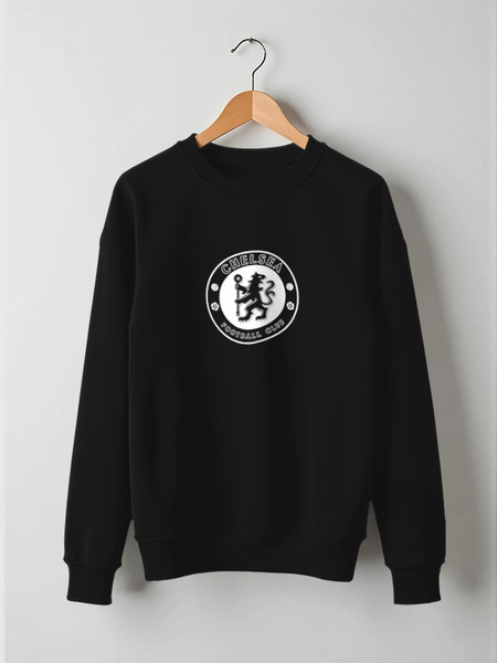 Заказать свитшот в Москве. Свитшот унисекс хлопковый Chelsea FC (white) от Сергей Дульнев - готовые дизайны и нанесение принтов.