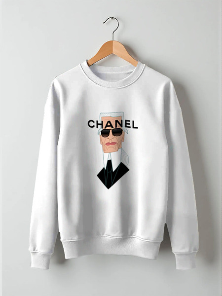 Заказать свитшот в Москве. Свитшот унисекс хлопковый Chanel от Leichenwagen - готовые дизайны и нанесение принтов.