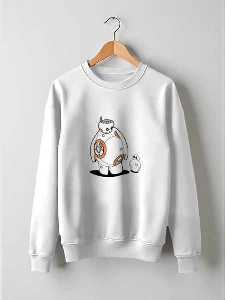 Заказать свитшот в Москве. Свитшот унисекс хлопковый BB-8 Baymax от trugift - готовые дизайны и нанесение принтов.