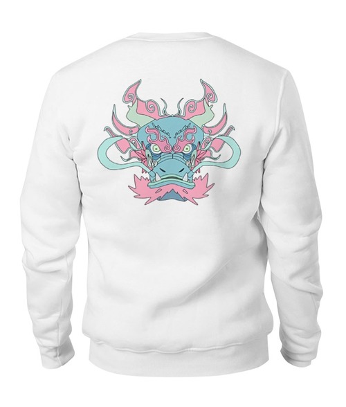 Заказать свитшот в Москве. Свитшот унисекс хлопковый Mint Dragon Sweatshirt от Alex Tsurkanov - готовые дизайны и нанесение принтов.