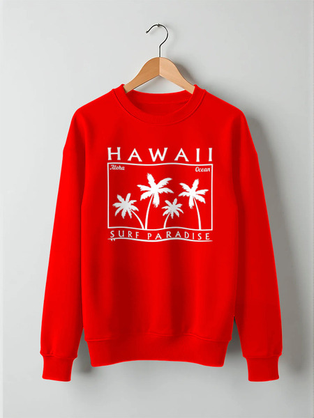 Заказать свитшот в Москве. Свитшот унисекс хлопковый HAWAII от balden - готовые дизайны и нанесение принтов.