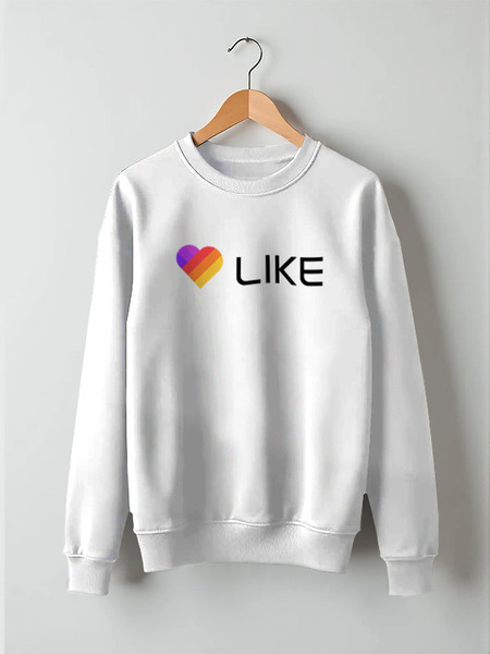 Заказать свитшот в Москве. Свитшот унисекс хлопковый Like  от DESIGNER   - готовые дизайны и нанесение принтов.