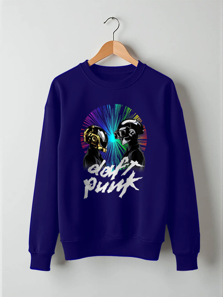 Заказать свитшот в Москве. Свитшот унисекс хлопковый Daft Punk от balden - готовые дизайны и нанесение принтов.