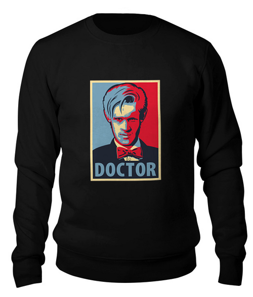 Заказать свитшот в Москве. Свитшот унисекс хлопковый Доктор Кто (Doctor Who) от coolmag - готовые дизайны и нанесение принтов.