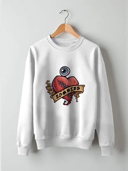 Заказать свитшот в Москве. Свитшот унисекс хлопковый Zombie-Smock [I Love Zombies] от kyjib1992 - готовые дизайны и нанесение принтов.