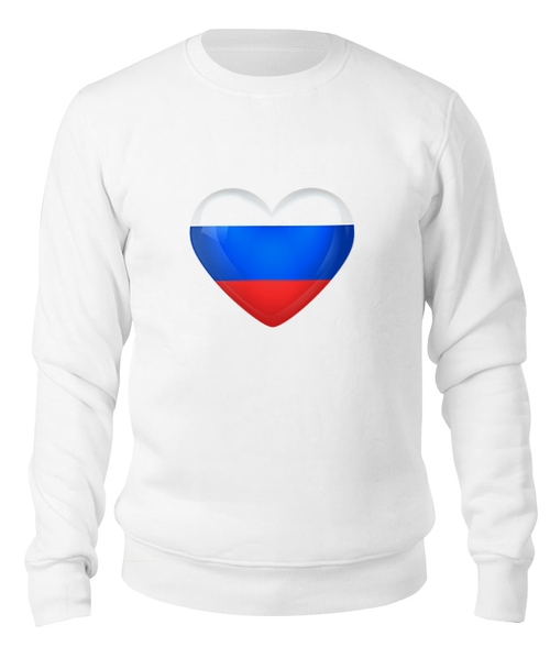 Заказать свитшот в Москве. Свитшот унисекс хлопковый сердце от THE_NISE  - готовые дизайны и нанесение принтов.