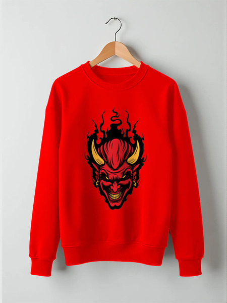 Заказать свитшот в Москве. Свитшот унисекс хлопковый Red Devil от fashionsallymagazine@gmail.com - готовые дизайны и нанесение принтов.
