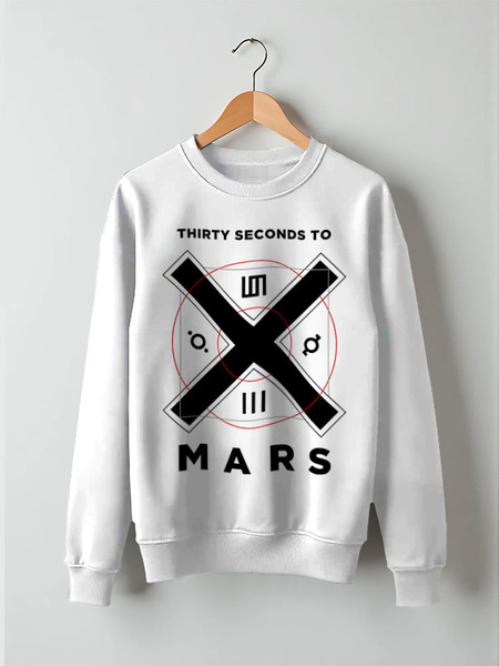 Заказать свитшот в Москве. Свитшот унисекс хлопковый 30 Seconds to Mars от geekbox - готовые дизайны и нанесение принтов.