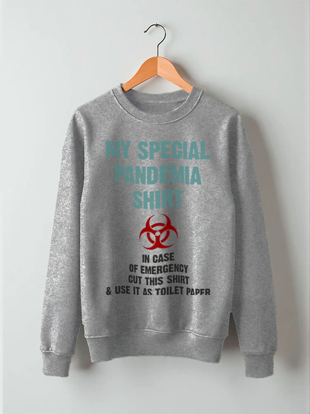 Заказать свитшот в Москве. Свитшот унисекс хлопковый Pandemia Shirt от Рустам Юсупов - готовые дизайны и нанесение принтов.