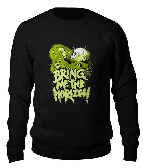 Заказать свитшот в Москве. Свитшот унисекс хлопковый Bring Me The Horizon от cherdantcev - готовые дизайны и нанесение принтов.