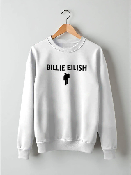 Заказать свитшот в Москве. Свитшот унисекс хлопковый Billie Eilish от DESIGNER   - готовые дизайны и нанесение принтов.