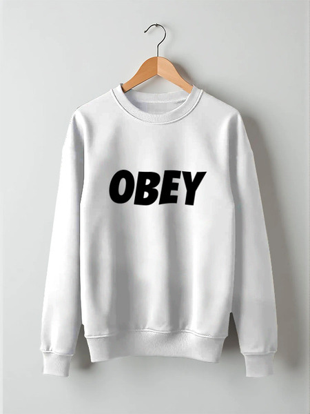 Заказать свитшот в Москве. Свитшот унисекс хлопковый OBEY  от DESIGNER   - готовые дизайны и нанесение принтов.