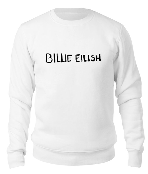 Заказать свитшот в Москве. Свитшот унисекс хлопковый Billie Eilish от DESIGNER   - готовые дизайны и нанесение принтов.