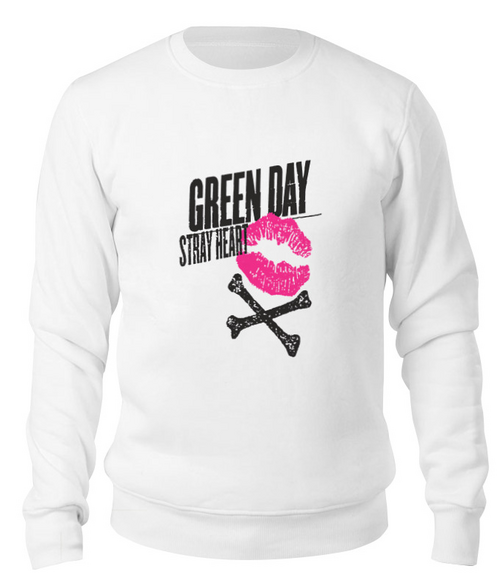 Заказать свитшот в Москве. Свитшот унисекс хлопковый Green Day от geekbox - готовые дизайны и нанесение принтов.