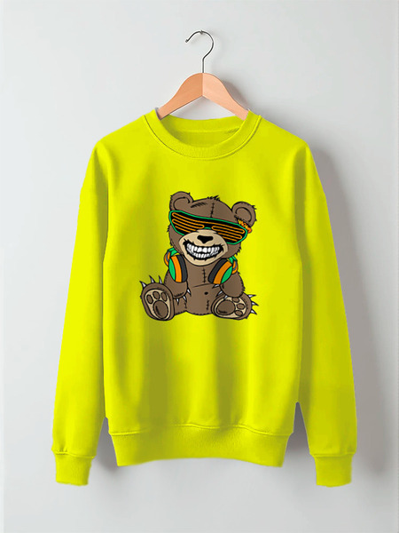 Заказать свитшот в Москве. Свитшот унисекс хлопковый ߷Happy Bear߷ от balden - готовые дизайны и нанесение принтов.