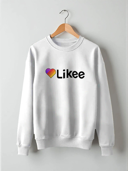 Заказать свитшот в Москве. Свитшот унисекс хлопковый Likee  от DESIGNER   - готовые дизайны и нанесение принтов.