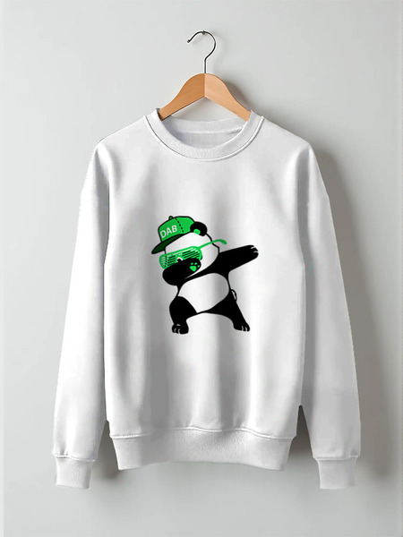 Заказать свитшот в Москве. Свитшот унисекс хлопковый Dab Panda  от DESIGNER   - готовые дизайны и нанесение принтов.