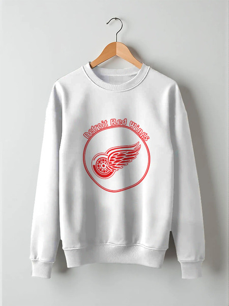 Заказать свитшот в Москве. Свитшот унисекс хлопковый Detroit Red Wings от kspsshop - готовые дизайны и нанесение принтов.