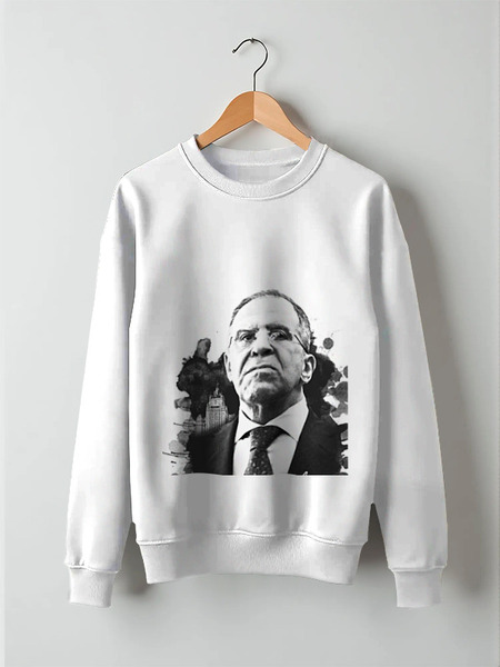 Заказать свитшот в Москве. Свитшот унисекс хлопковый Mr. Lavrov we love от Design Ministry - готовые дизайны и нанесение принтов.