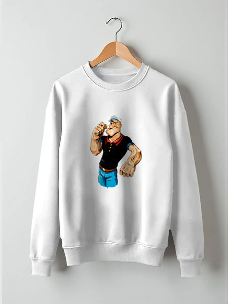 Заказать свитшот в Москве. Свитшот унисекс хлопковый Попай/Popeye от vita22 - готовые дизайны и нанесение принтов.