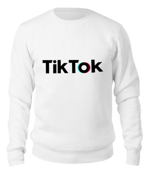 Заказать свитшот в Москве. Свитшот унисекс хлопковый TikTok  от DESIGNER   - готовые дизайны и нанесение принтов.