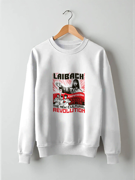 Заказать свитшот в Москве. Свитшот унисекс хлопковый Laibach / The New Cultural Revolution от OEX design - готовые дизайны и нанесение принтов.