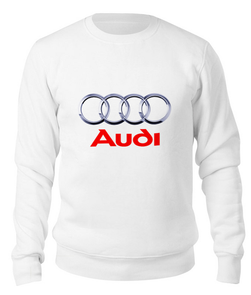 Заказать свитшот в Москве. Свитшот унисекс хлопковый Авто Audi от THE_NISE  - готовые дизайны и нанесение принтов.