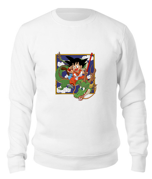Заказать свитшот в Москве. Свитшот унисекс хлопковый dragon ball от Y L - готовые дизайны и нанесение принтов.