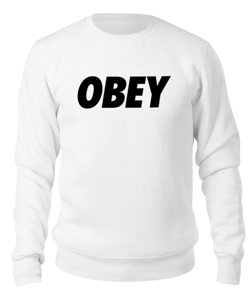 Заказать свитшот в Москве. Свитшот унисекс хлопковый OBEY  от DESIGNER   - готовые дизайны и нанесение принтов.