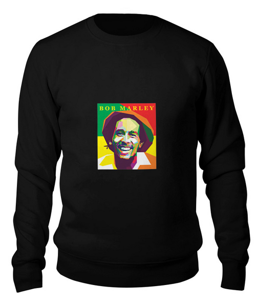 Заказать свитшот в Москве. Свитшот унисекс хлопковый Bob Marley от Fedor - готовые дизайны и нанесение принтов.