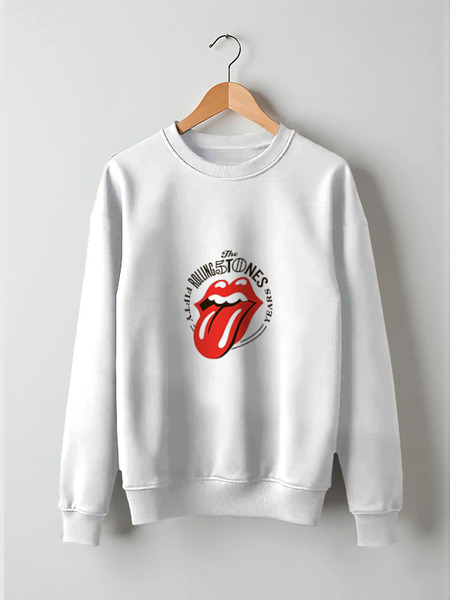 Заказать свитшот в Москве. Свитшот унисекс хлопковый The rolling stones от Gazimpa - готовые дизайны и нанесение принтов.