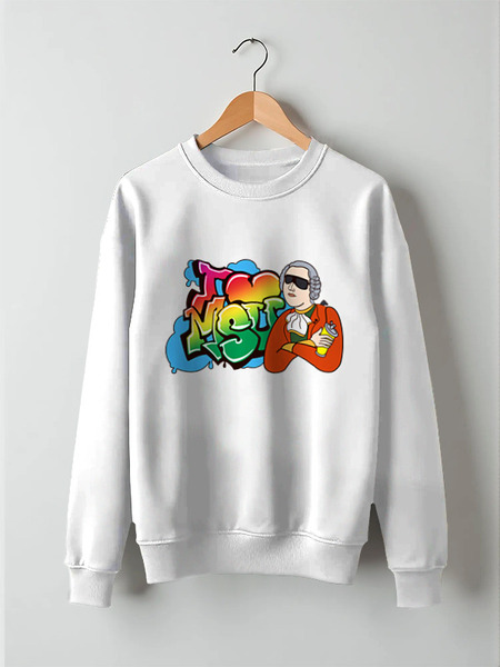 Заказать свитшот в Москве. Свитшот унисекс хлопковый Т1 I Love MSU (Bright) от AR Print - готовые дизайны и нанесение принтов.