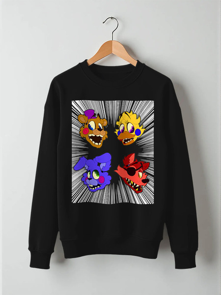 Заказать свитшот в Москве. Свитшот унисекс хлопковый Five Nights at Freddy's от balden - готовые дизайны и нанесение принтов.
