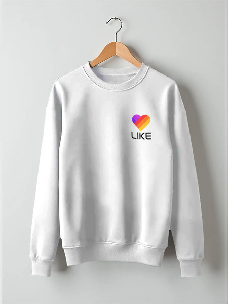 Заказать свитшот в Москве. Свитшот унисекс хлопковый Like  от DESIGNER   - готовые дизайны и нанесение принтов.