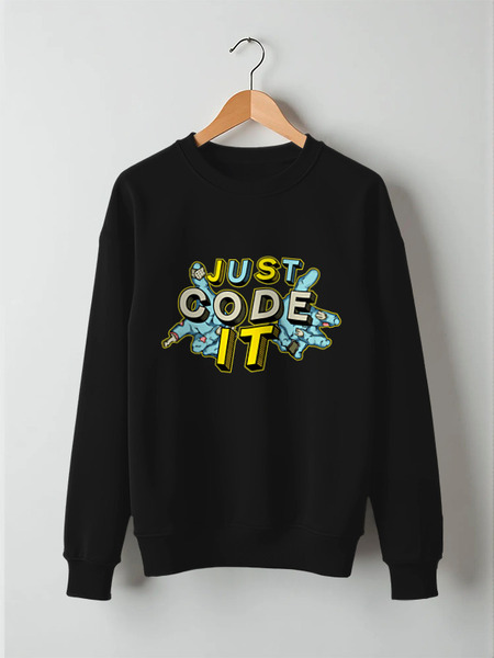 Заказать свитшот в Москве. Свитшот унисекс хлопковый Code IT от Trish - готовые дизайны и нанесение принтов.