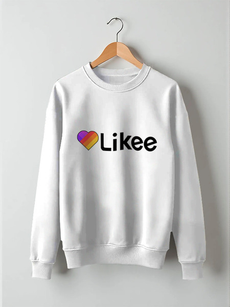 Заказать свитшот в Москве. Свитшот унисекс хлопковый Likee  от DESIGNER   - готовые дизайны и нанесение принтов.