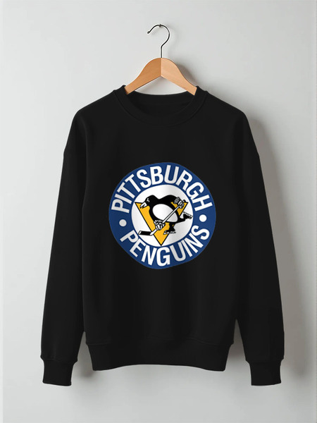 Заказать свитшот в Москве. Свитшот унисекс хлопковый Pittsburgh Penguins от Евгения Железкина - готовые дизайны и нанесение принтов.
