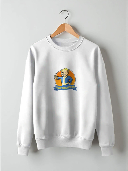 Заказать свитшот в Москве. Свитшот унисекс хлопковый Vault Boy (Fallout) от originals - готовые дизайны и нанесение принтов.