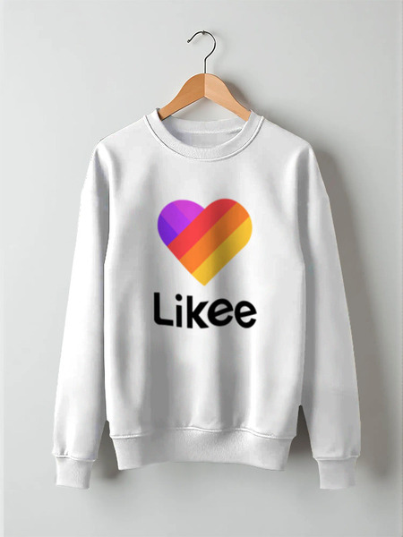 Заказать свитшот в Москве. Свитшот унисекс хлопковый Likee  от DESIGNER   - готовые дизайны и нанесение принтов.