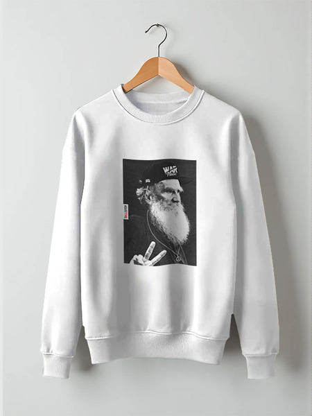 Заказать свитшот в Москве. Свитшот унисекс хлопковый  TOLSTOY by Design Ministry от Design Ministry - готовые дизайны и нанесение принтов.