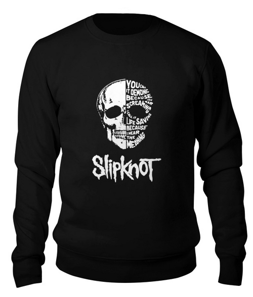 Заказать свитшот в Москве. Свитшот унисекс хлопковый Slipknot  от geekbox - готовые дизайны и нанесение принтов.