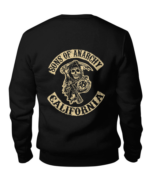 Заказать свитшот в Москве. Свитшот унисекс хлопковый Sons of Anarchy  от kenny - готовые дизайны и нанесение принтов.